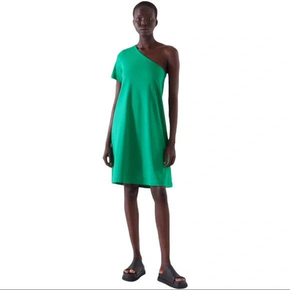 NWT COS Bright Green T Shirt Dress - Picture 3 of 11